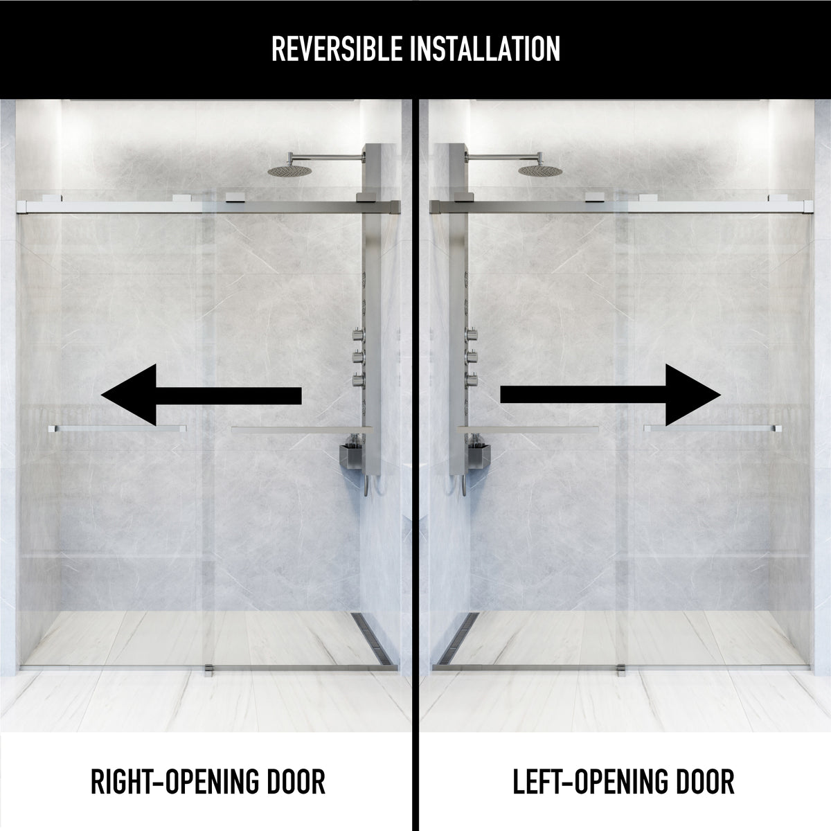 Houston Frameless Sliding Shower Door