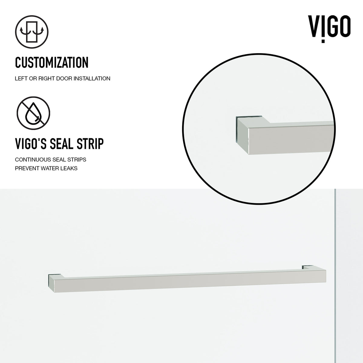 Houston Frameless Sliding Shower Door