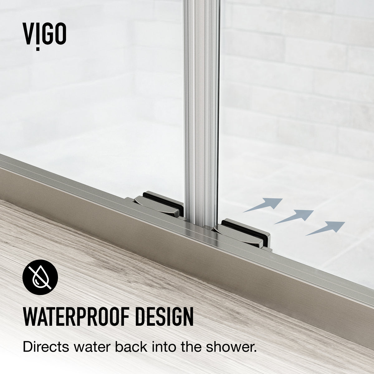Paloma 56 to 60 in. W x 74 in. H Semi-Frameless Double-Sliding Shower Door and Satro 3-Piece Bath Hardware Set in Brushed Nickel