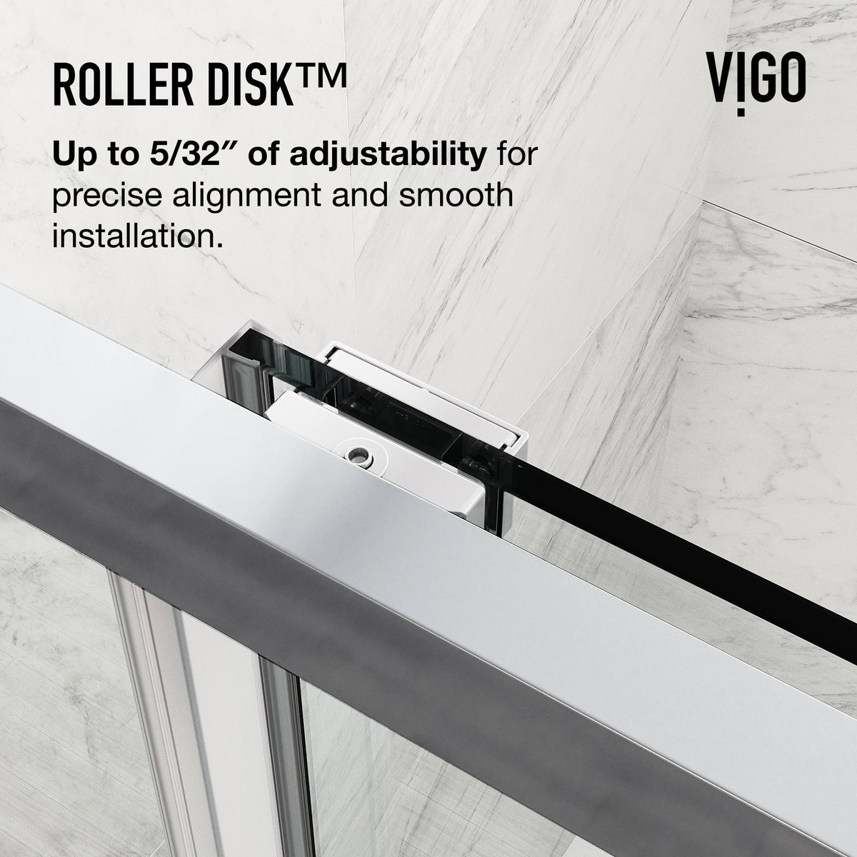 Paloma 56 to 60 in. W x 74 in. H Semi-Frameless Double-Sliding Shower Door and Meridian 4-Piece Bath Hardware Set in Chrome
