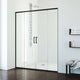 Paloma Center Opening Double Sliding Doors with Two Fixed Panels
