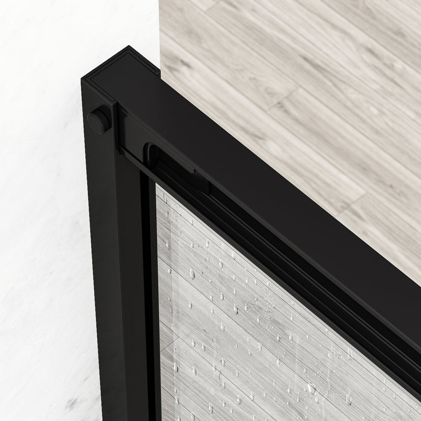 Paloma Center Opening Double Sliding Doors with Two Fixed Panels