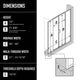 Paloma Center Opening Double Sliding Doors with Two Fixed Panels