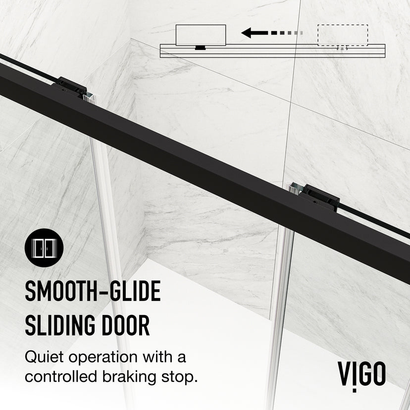 Paloma Center Opening Double Sliding Doors with Two Fixed Panels