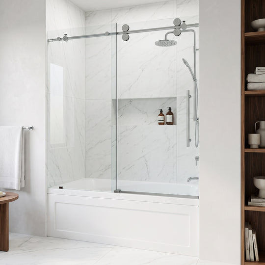 Elan Sliding Frameless Tub Door