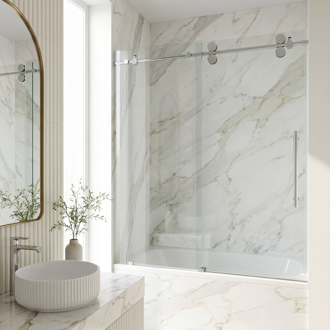 Elan Sliding Frameless Tub Door