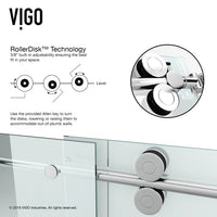 Elan 56-60 in. W x 66 in. H Frameless Sliding Tub Door in Chrome with 3/8 in. (10mm) Clear Glass and Cass 4-Piece Bath Hardware Set