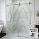 Elan 56 to 60 in. W X 74 in. H Frameless Sliding Shower Door 3/8