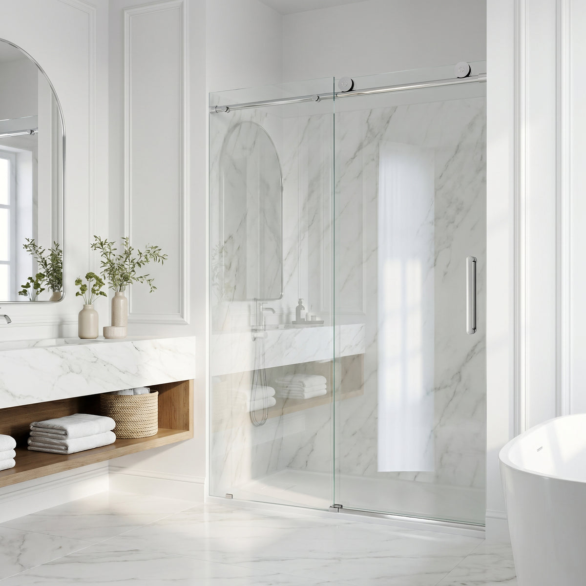 Elan VMotion™ Frameless Sliding Shower Door