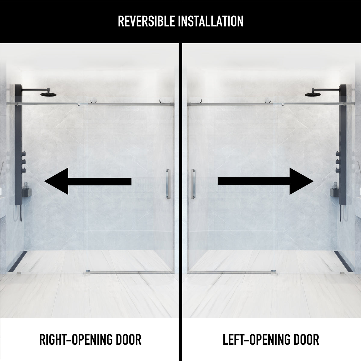 Elan VMotion™ Frameless Sliding Shower Door