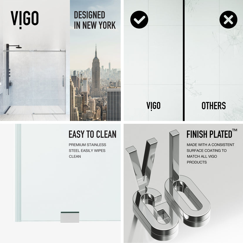 Elan VMotion™ Frameless Sliding Shower Door