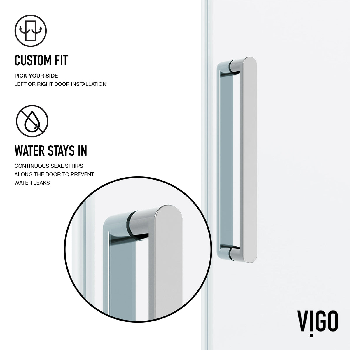 Elan VMotion™ Frameless Sliding Shower Door