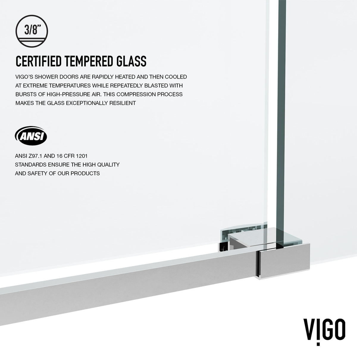 Elan VMotion™ Frameless Sliding Shower Door