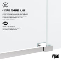 Elan 56 to 60 in. W x 74 in. H Frameless Sliding Shower Door and Meridian 4-Piece Bath Hardware Set in Chrome