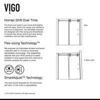 Elan 56-60 in. W x 66 in. H Frameless Sliding Tub Door in Matte Black with 3/8 in. (10mm) Clear Glass and Satro 3-Piece Bath Hardware Set