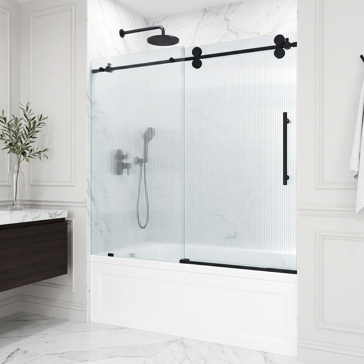 Elan Sliding Frameless Tub Door