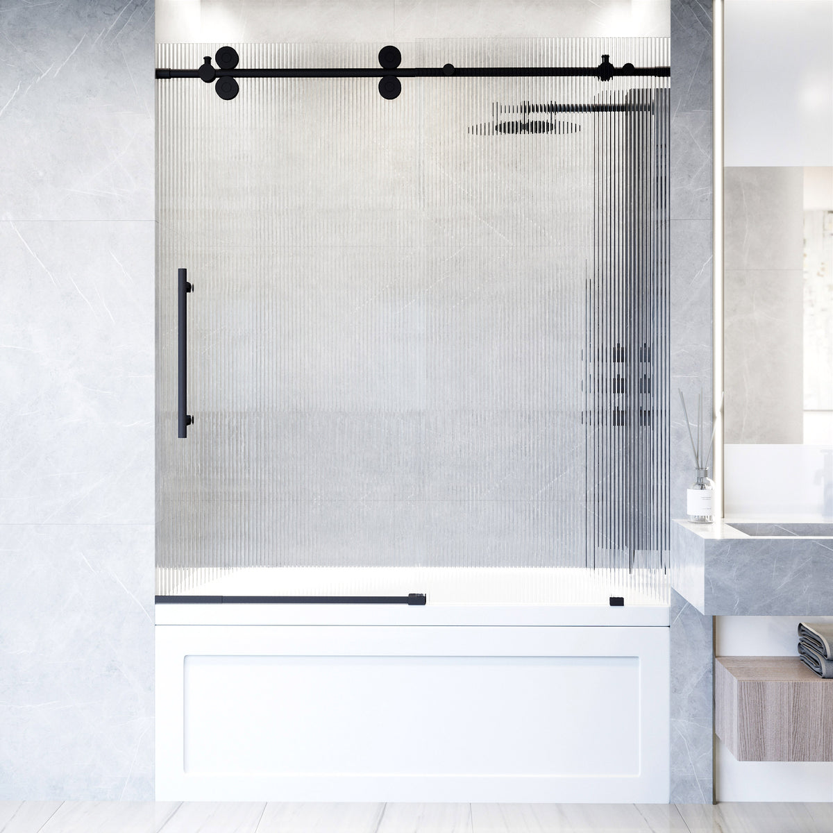 Elan Sliding Frameless Tub Door