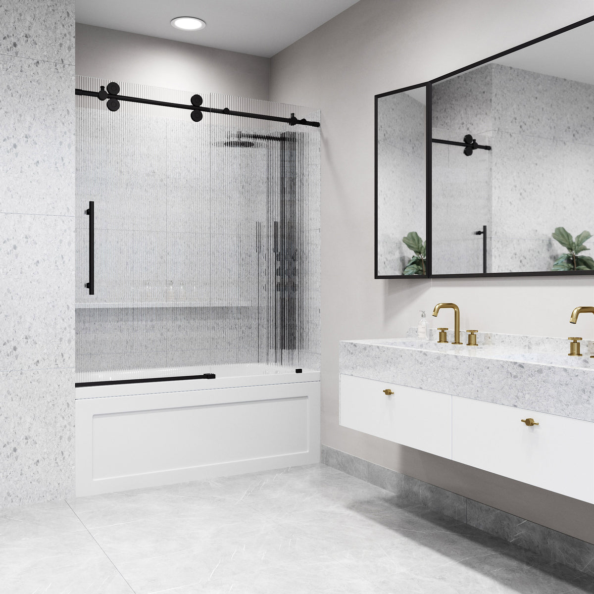 Elan Sliding Frameless Tub Door