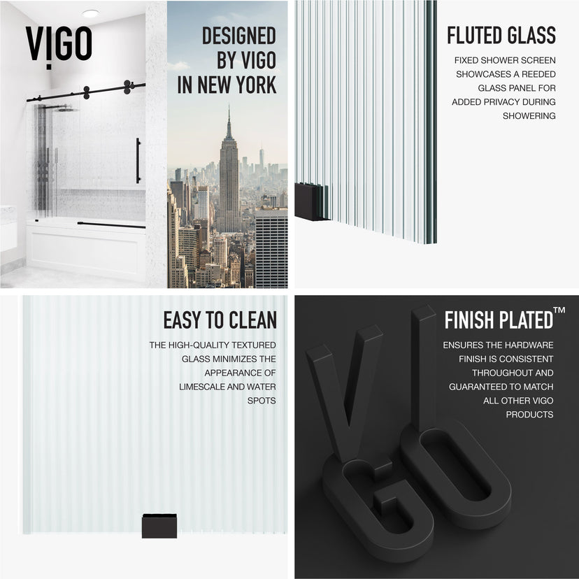 Elan Sliding Frameless Tub Door