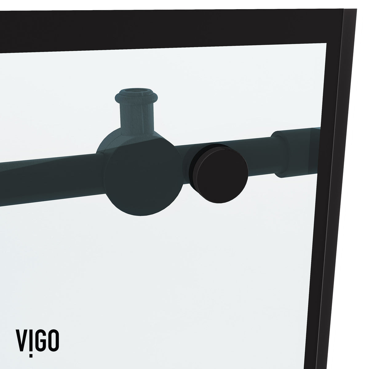 Elan 56-60 in. W x 74 in. H Frameless Grid Sliding Shower Door in Matte Black with 3/8 in. (10mm) Clear Glass and Elan 24 in. Linear Shower Drain