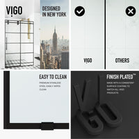 Elan 56-60 in. W x 74 in. H Frameless Grid Sliding Shower Door in Matte Black with 3/8 in. (10mm) Clear Glass and Elan 24 in. Linear Shower Drain