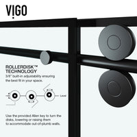 Elan 56-60 in. W x 74 in. H Frameless Grid Sliding Shower Door in Matte Black with 3/8 in. (10mm) Clear Glass and Elan 24 in. Linear Shower Drain