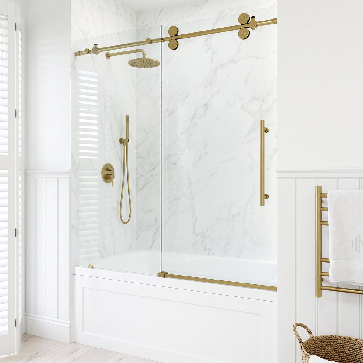 Elan Sliding Frameless Tub Door
