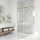 Elan 56 to 60 in. W X 74 in. H Frameless Sliding Shower Door 3/8
