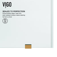 Elan 60-64 in. W x 74 in. H Frameless Sliding Shower Door in Matte Brushed Gold with 3/8 in. (10mm) Clear Glass and Elan 24 in. Linear Shower Drain