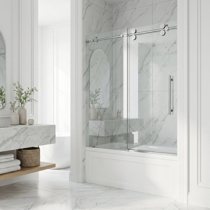 Elan Sliding Frameless Tub Door