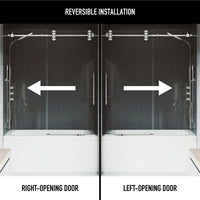 Elan Sliding Frameless Tub Door