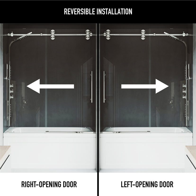 Elan Sliding Frameless Tub Door