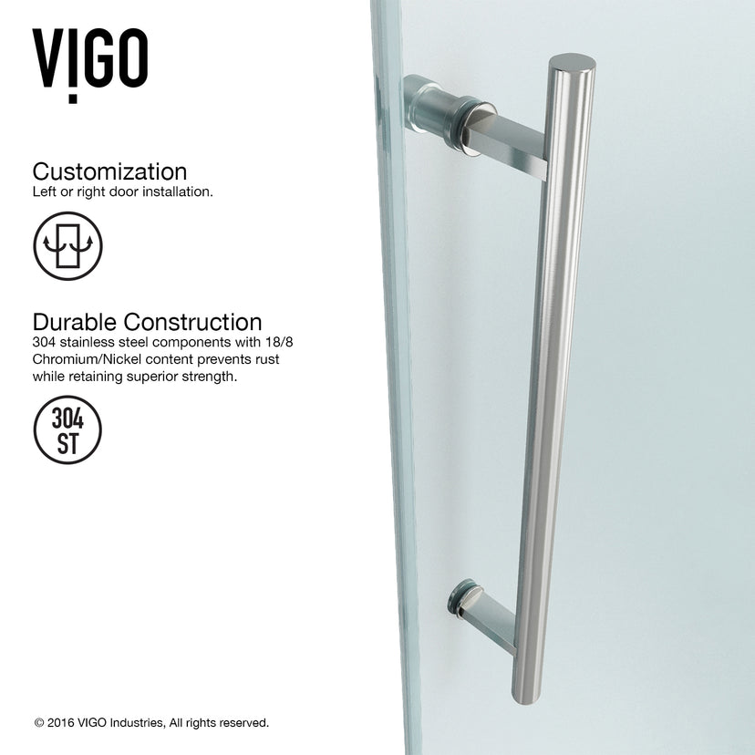 Elan Sliding Frameless Tub Door