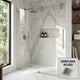Elan 56 to 60 in. W X 74 in. H Frameless Sliding Shower Door 3/8