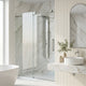 Elan 56 to 60 in. W X 76 in. H Frameless Sliding Shower Door 3/8