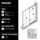 Elan 56 to 60 in. W X 76 in. H Frameless Sliding Shower Door 3/8