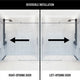 Elan 56 to 60 in. W X 76 in. H Frameless Sliding Shower Door 3/8