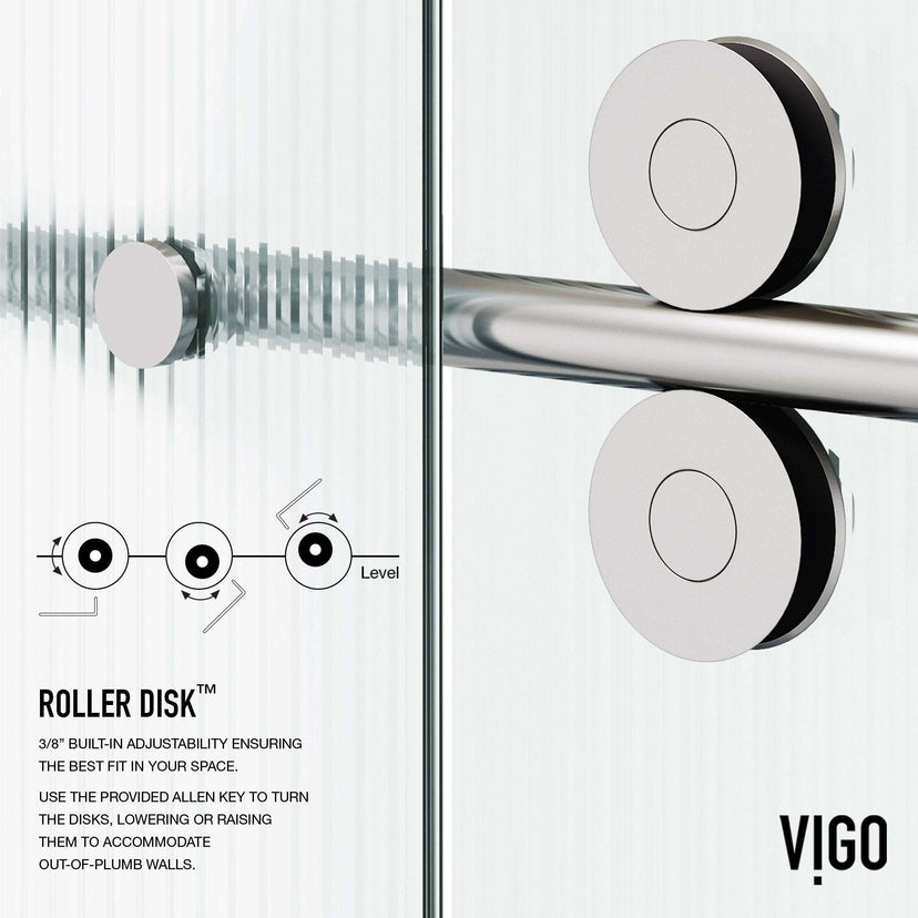 Right installation fluted glass shower door with stainless steel frame