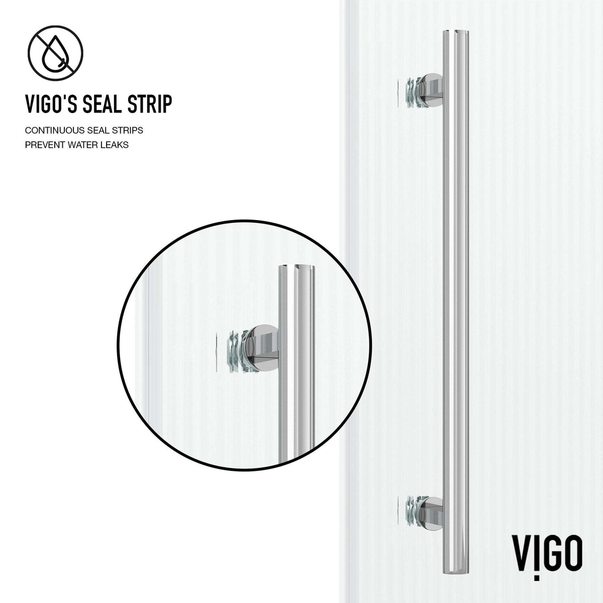 Sliding tub door with fluted glass and stainless steel frame finish