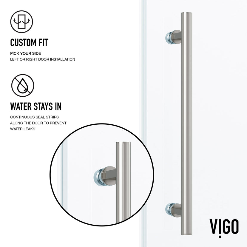 Elan Sliding Frameless Tub Door