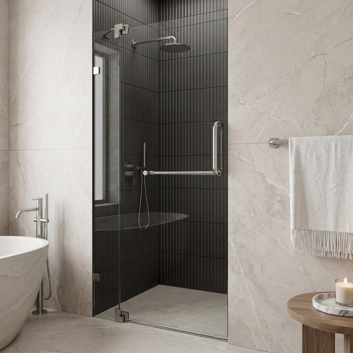 Pirouette Frameless Pivot Shower Door