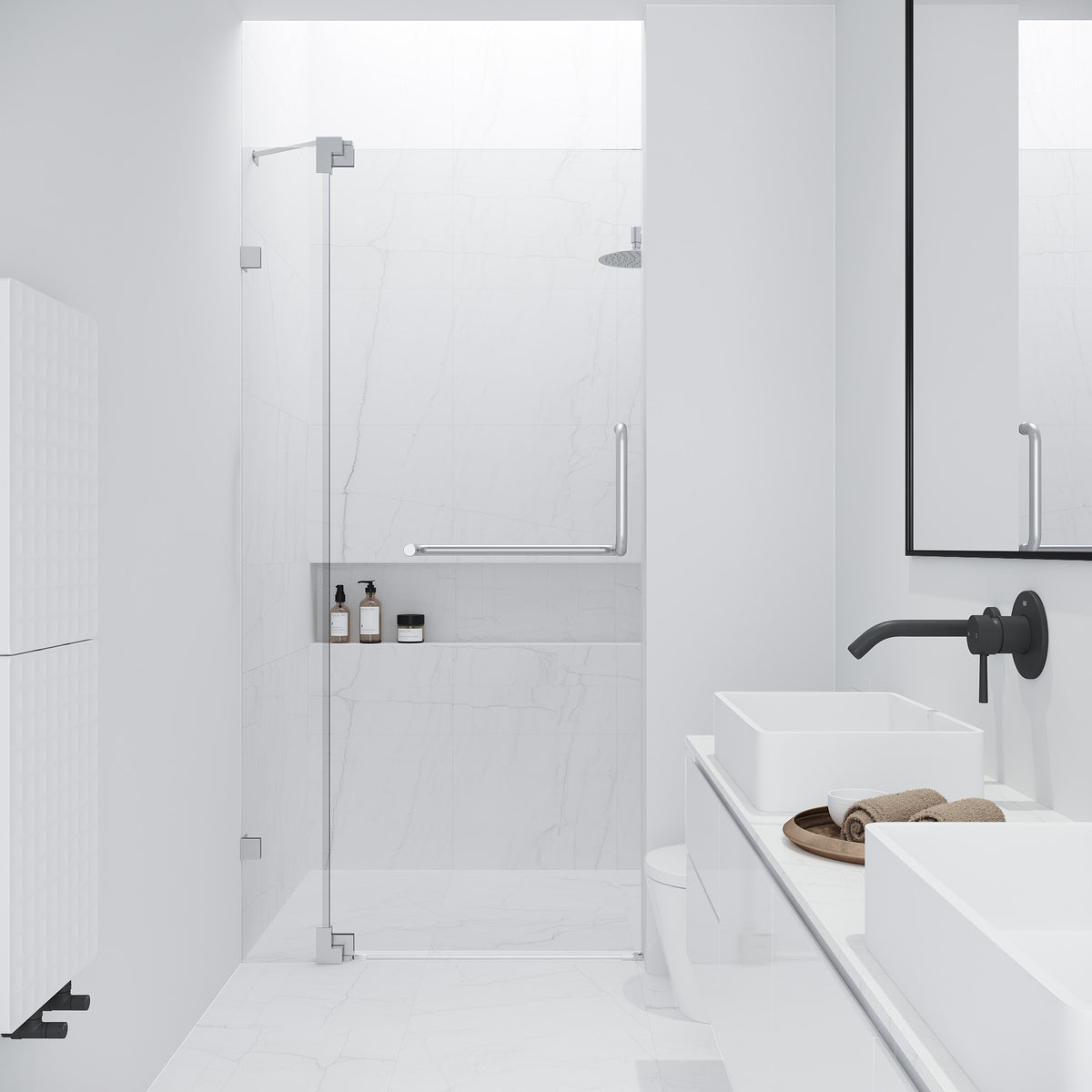 Pirouette Frameless Pivot Shower Door