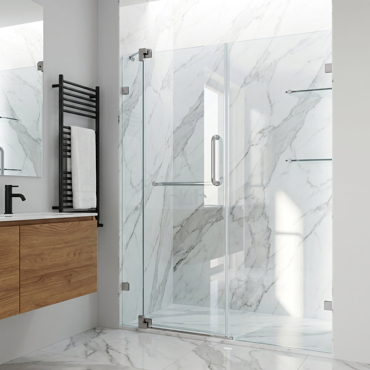 Pirouette Frameless Pivot Shower Door