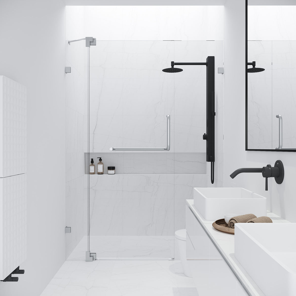 Pirouette Frameless Pivot Shower Door