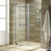 Contemporary style shower door with 72 in height and clear glass pattern