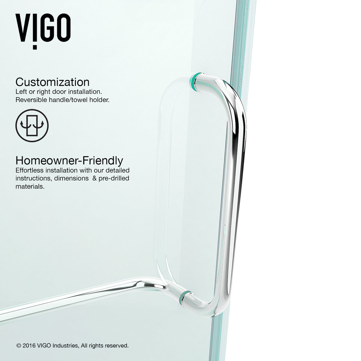 Pirouette Frameless Pivot Shower Door
