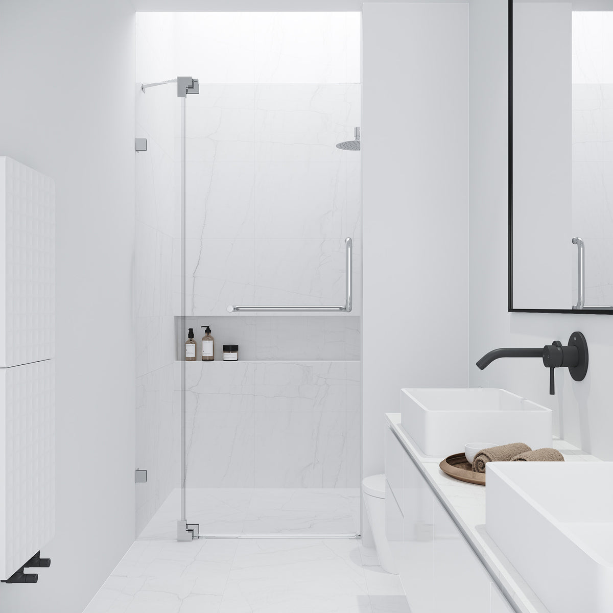 Pirouette Frameless Pivot Shower Door