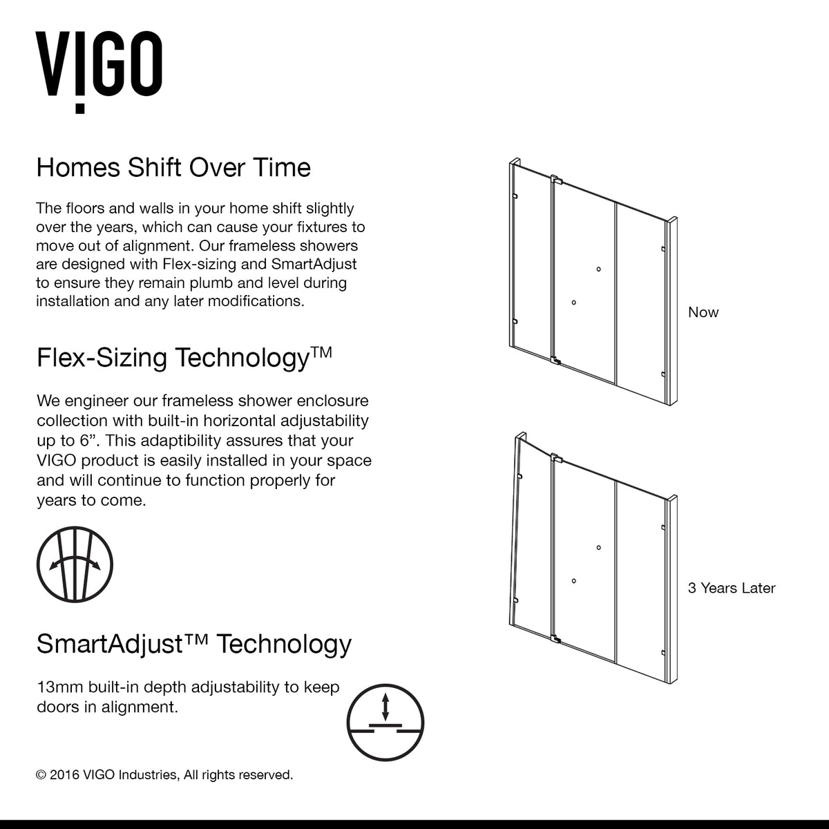 Pirouette 36 to 42 in. W x 72 in. H Frameless Pivot Shower Door and Meridian 4-Piece Bath Hardware Set in Chrome