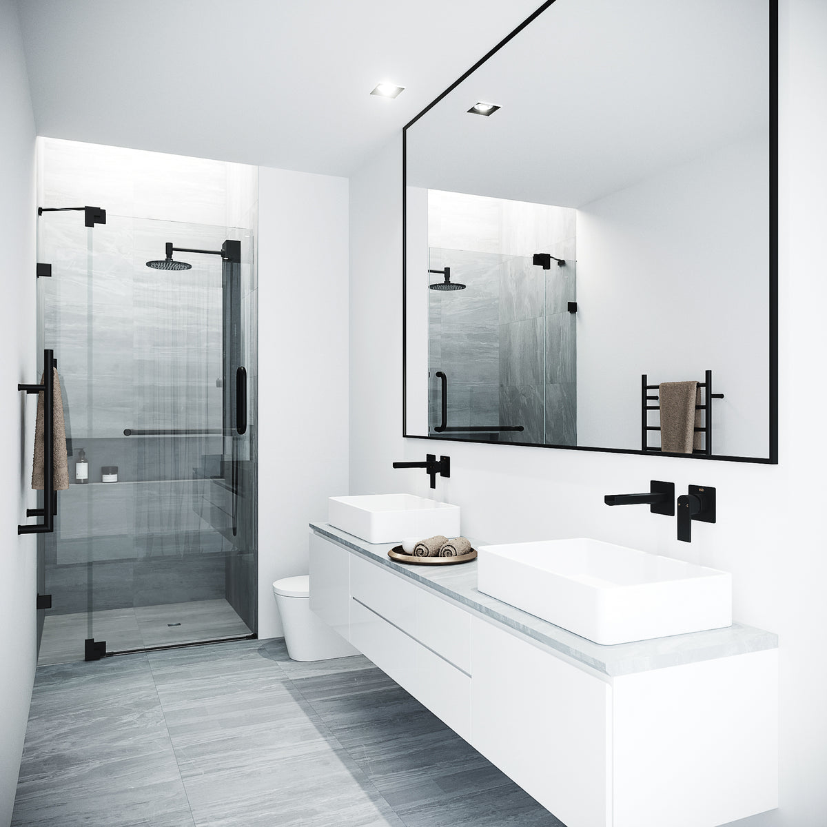 Pirouette Frameless Pivot Shower Door
