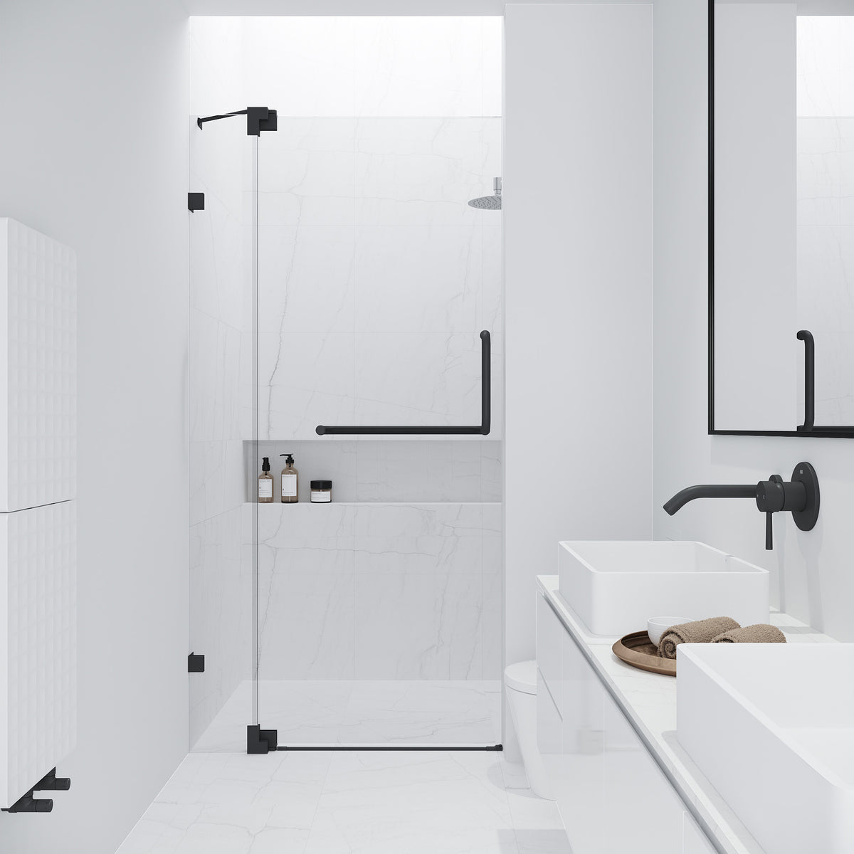 Pirouette Frameless Pivot Shower Door
